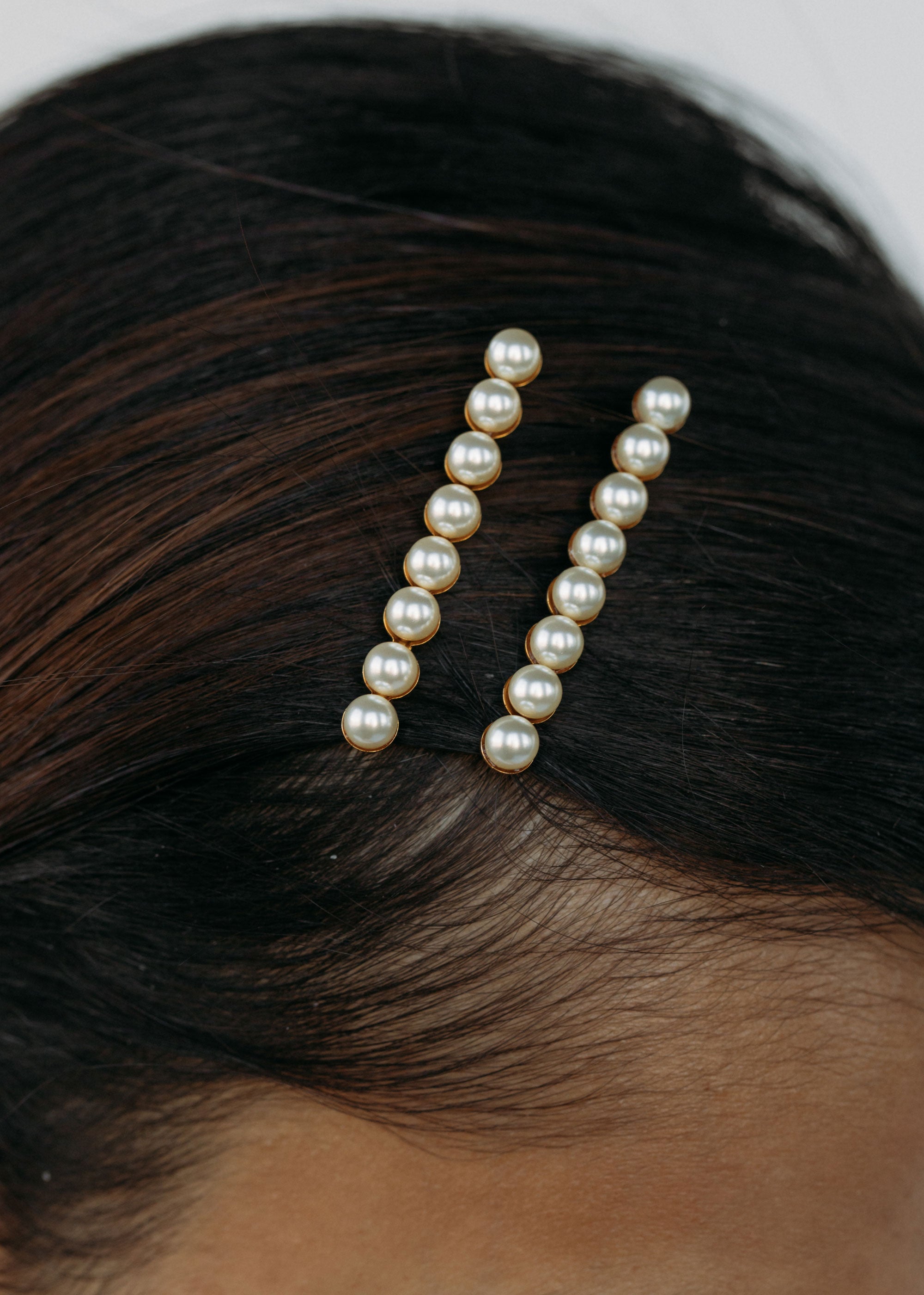 Perla Bobby Pin Set -- Pearl Gold  Pearl hair pins, Luxury hair  accessories, Hair accessories