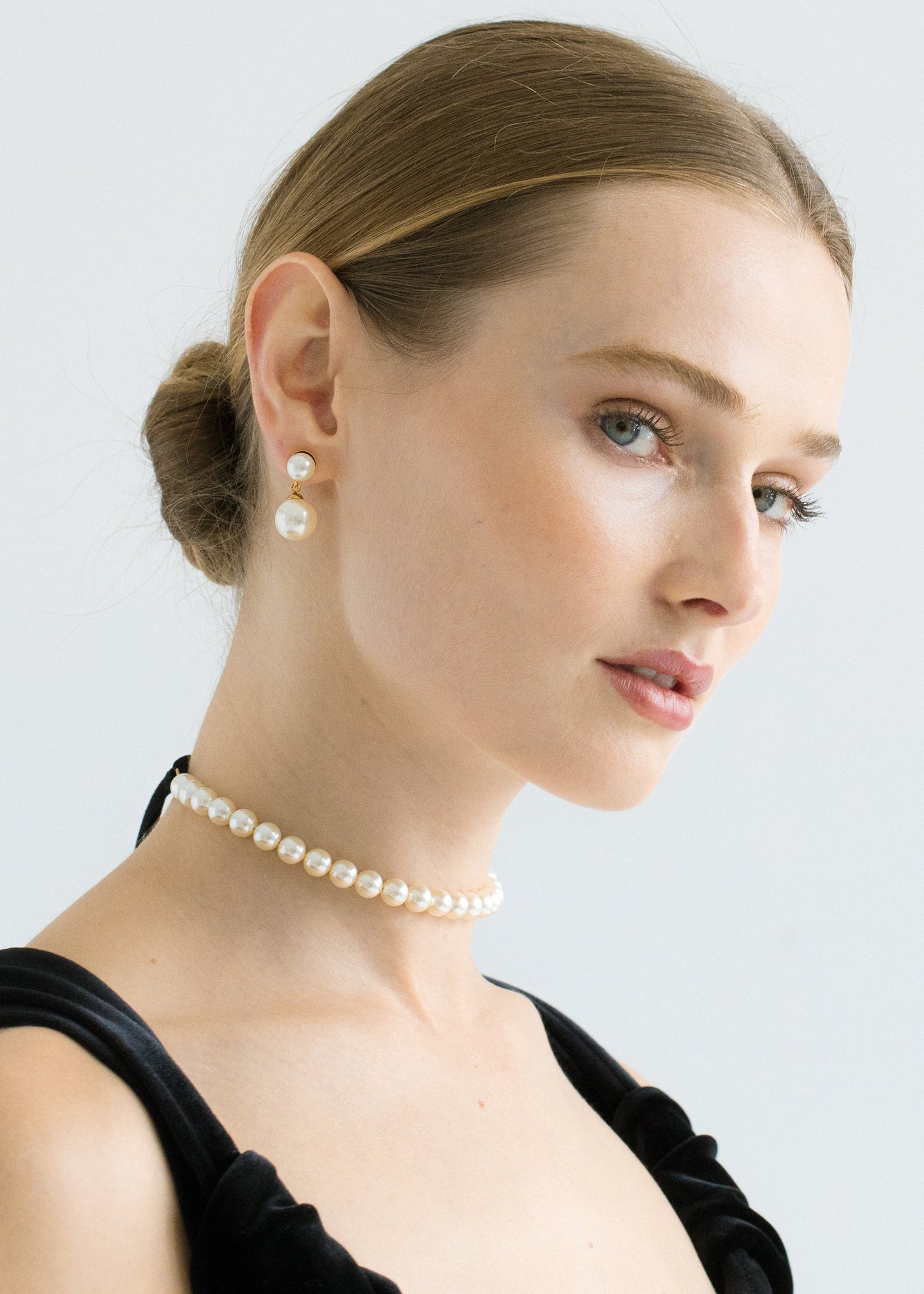 Pearl Ribbon Tie -- Pearl – Jennifer Behr LLC