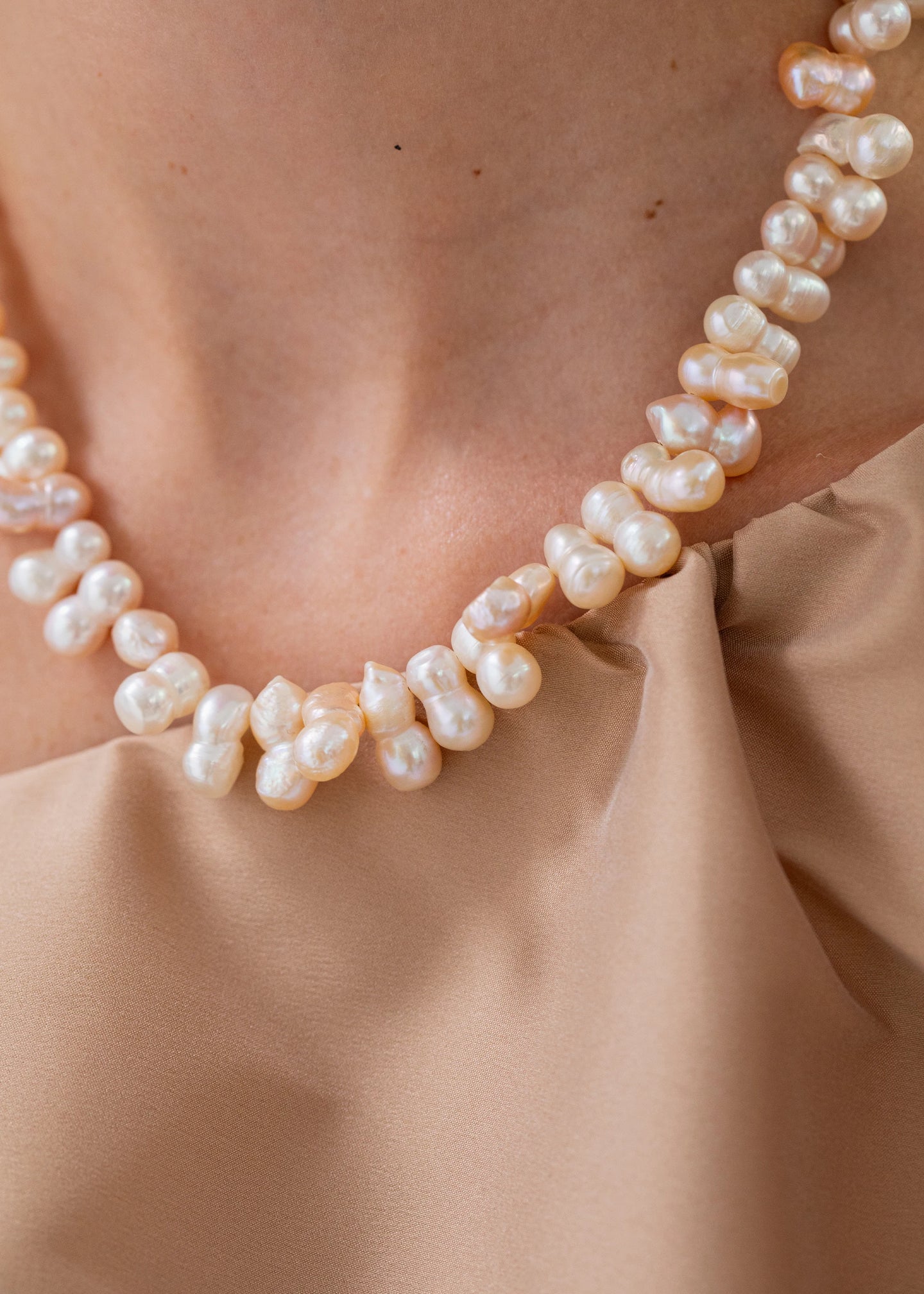 Lainey Necklace -- Pearl – Jennifer Behr LLC - Main Image