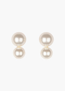 Gretel Pearl Earrings -- Gold Pearl
