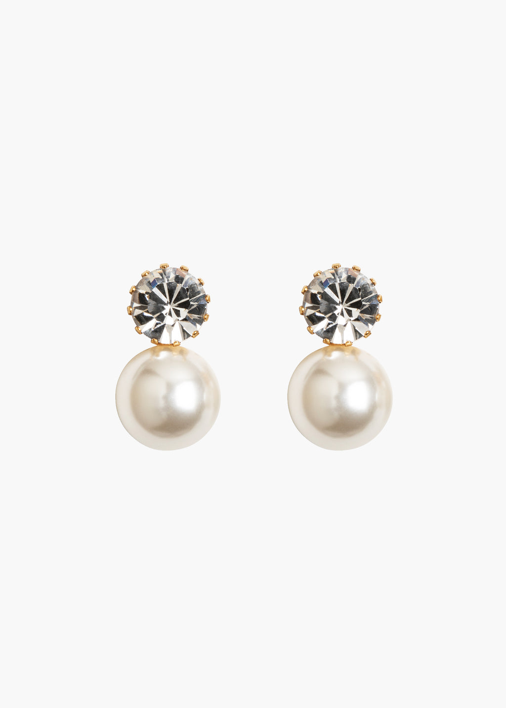 Ines Earrings Crystal Antique