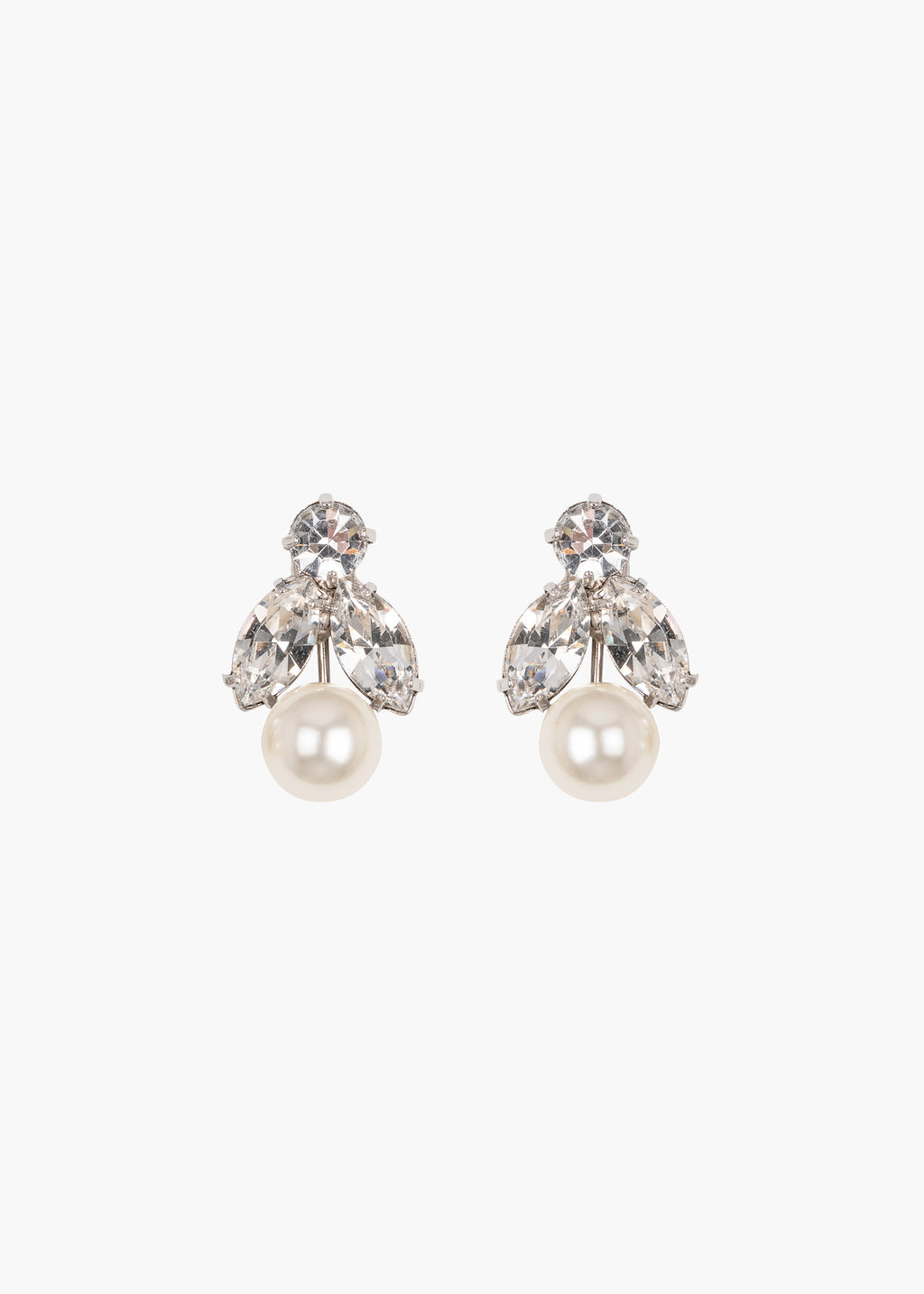 Kaide Earrings Crystal Pearl