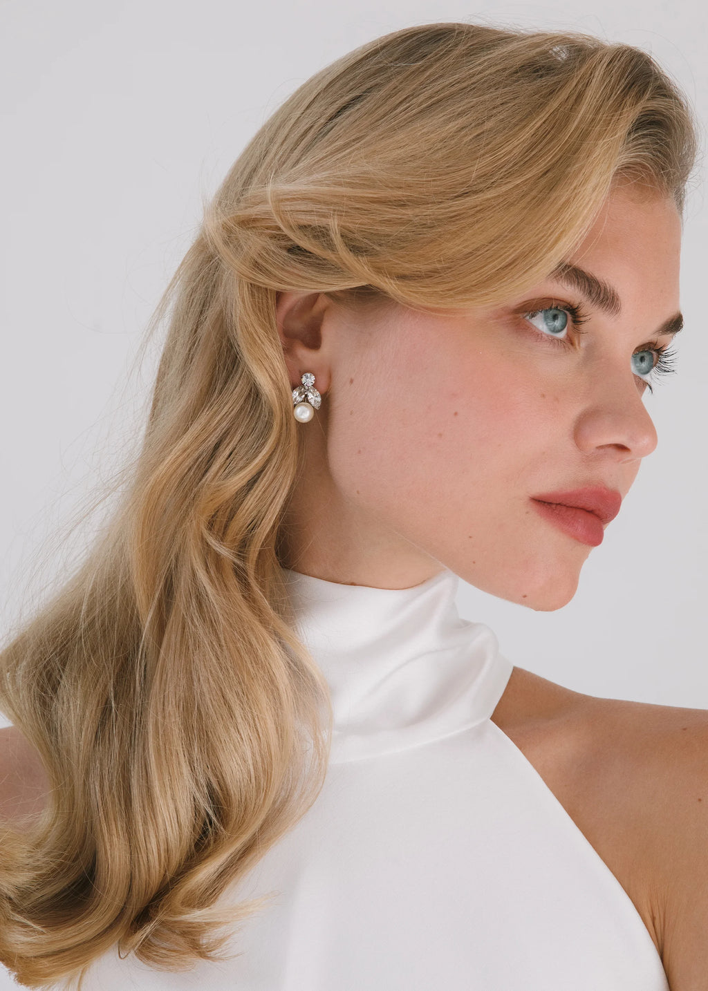 Kaide Earrings -- Crystal Pearl – Jennifer Behr LLC