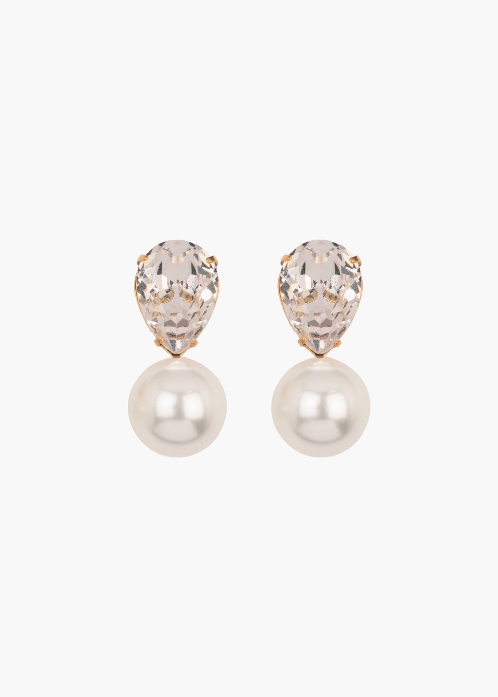 Cimone Earrings -- Crystal Antique Gold – Jennifer Behr LLC