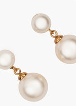 Load image into Gallery viewer, Paige Pearl Earrings -- Pearl

