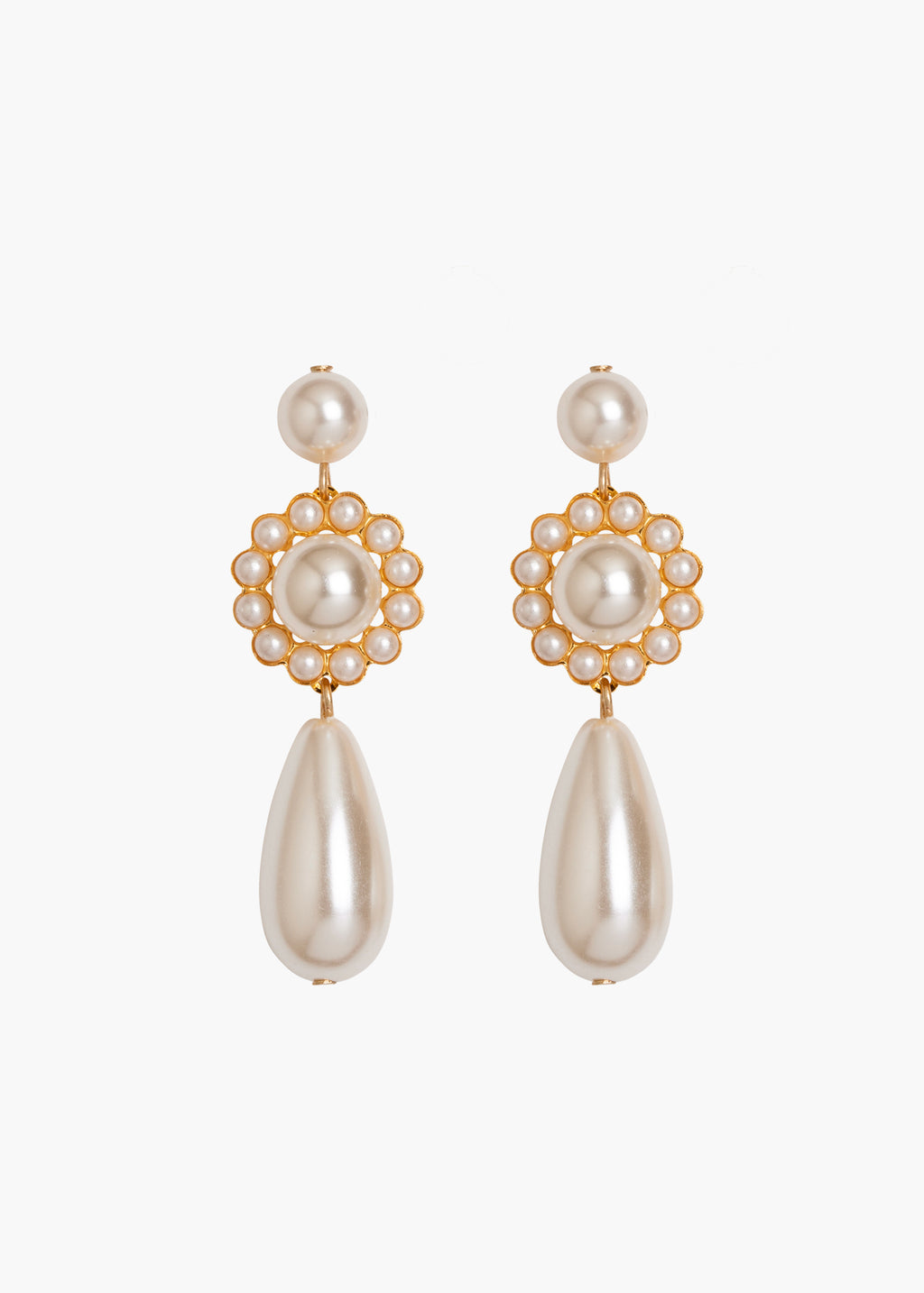 Caretta Earrings Pearl