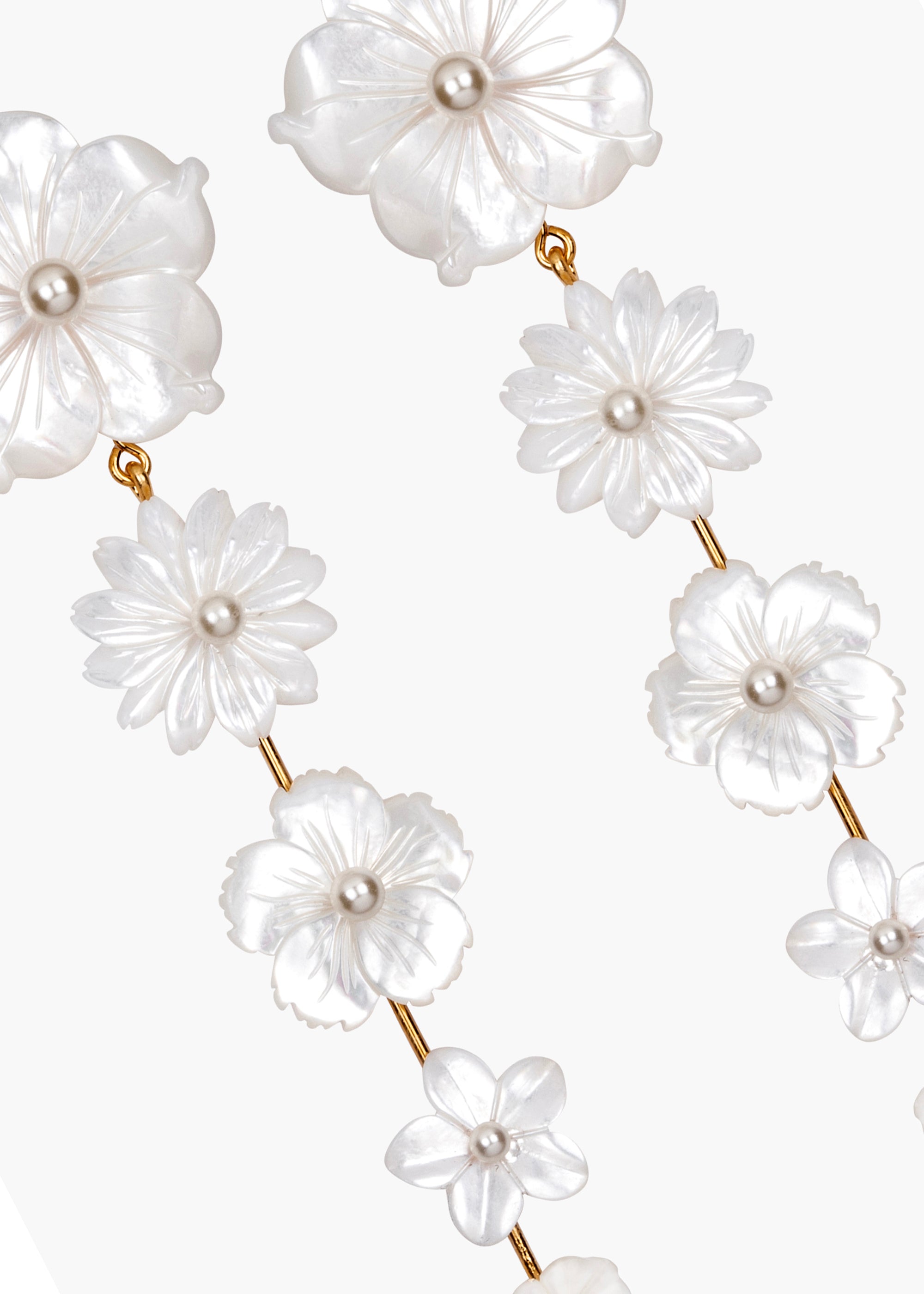 Hyacinth Earrings -- Mother Of Pearl – Jennifer Behr LLC