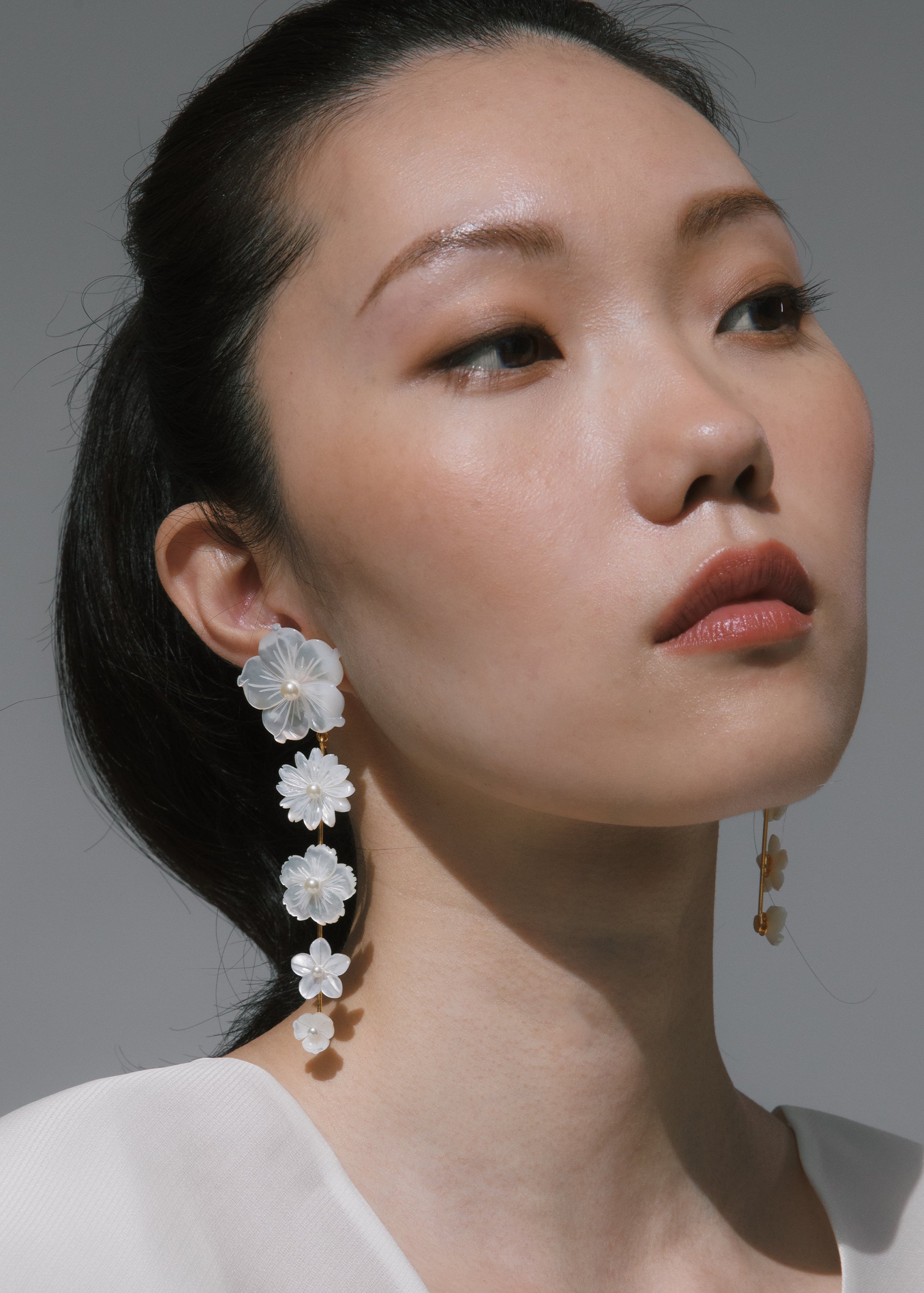 Hyacinth Earrings -- Mother Of Pearl – Jennifer Behr LLC