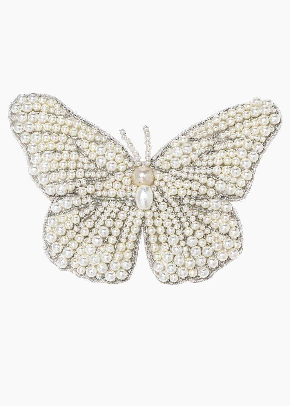 Large Greta Pearl Butterfly Clip -- Pearl