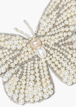 Load image into Gallery viewer, Large Greta Pearl Butterfly Clip -- Pearl
