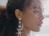 Zena Earrings -- Crystal