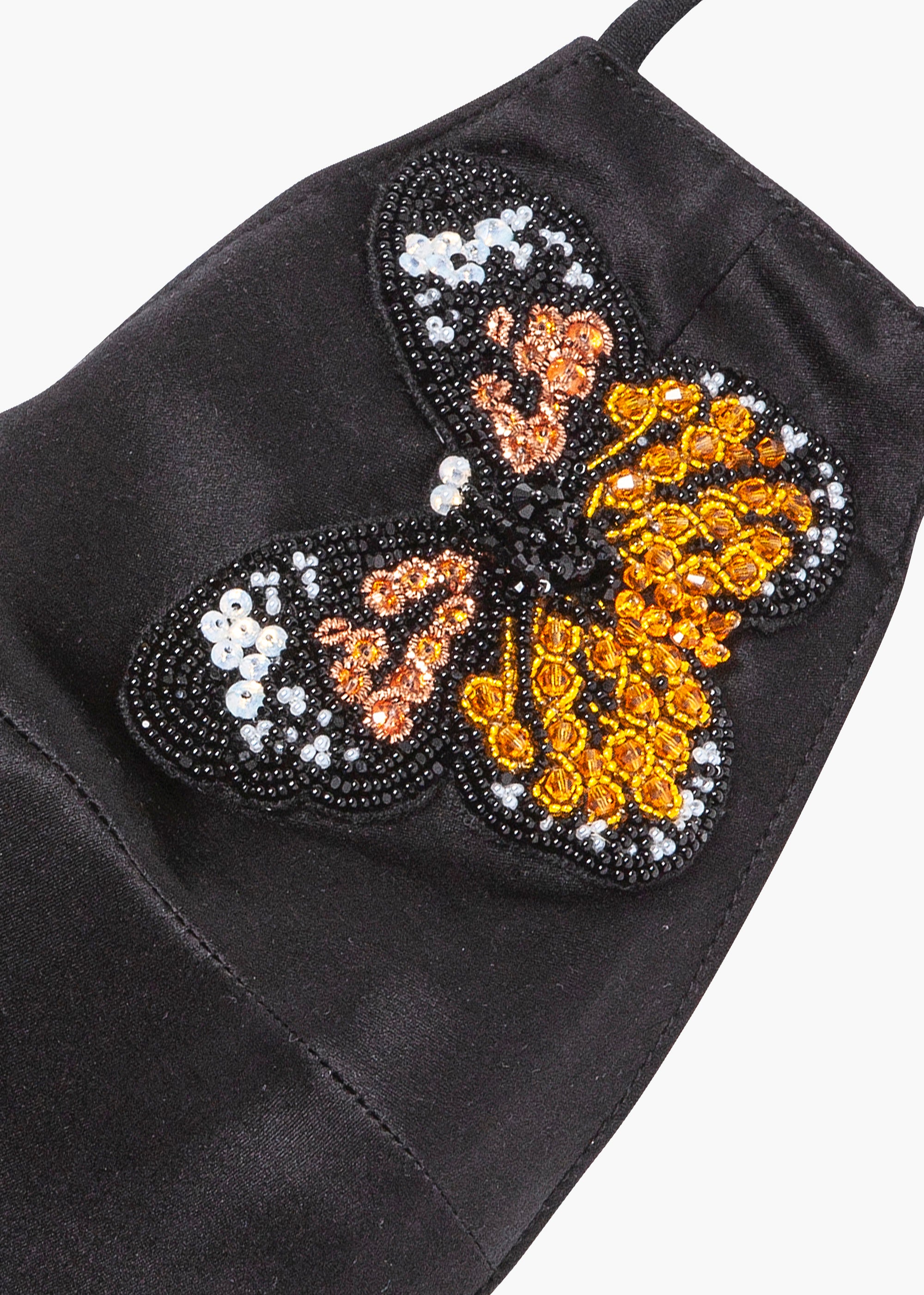 Embroidered Butterfly Mask