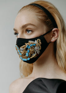 Embroidered Dragon Mask