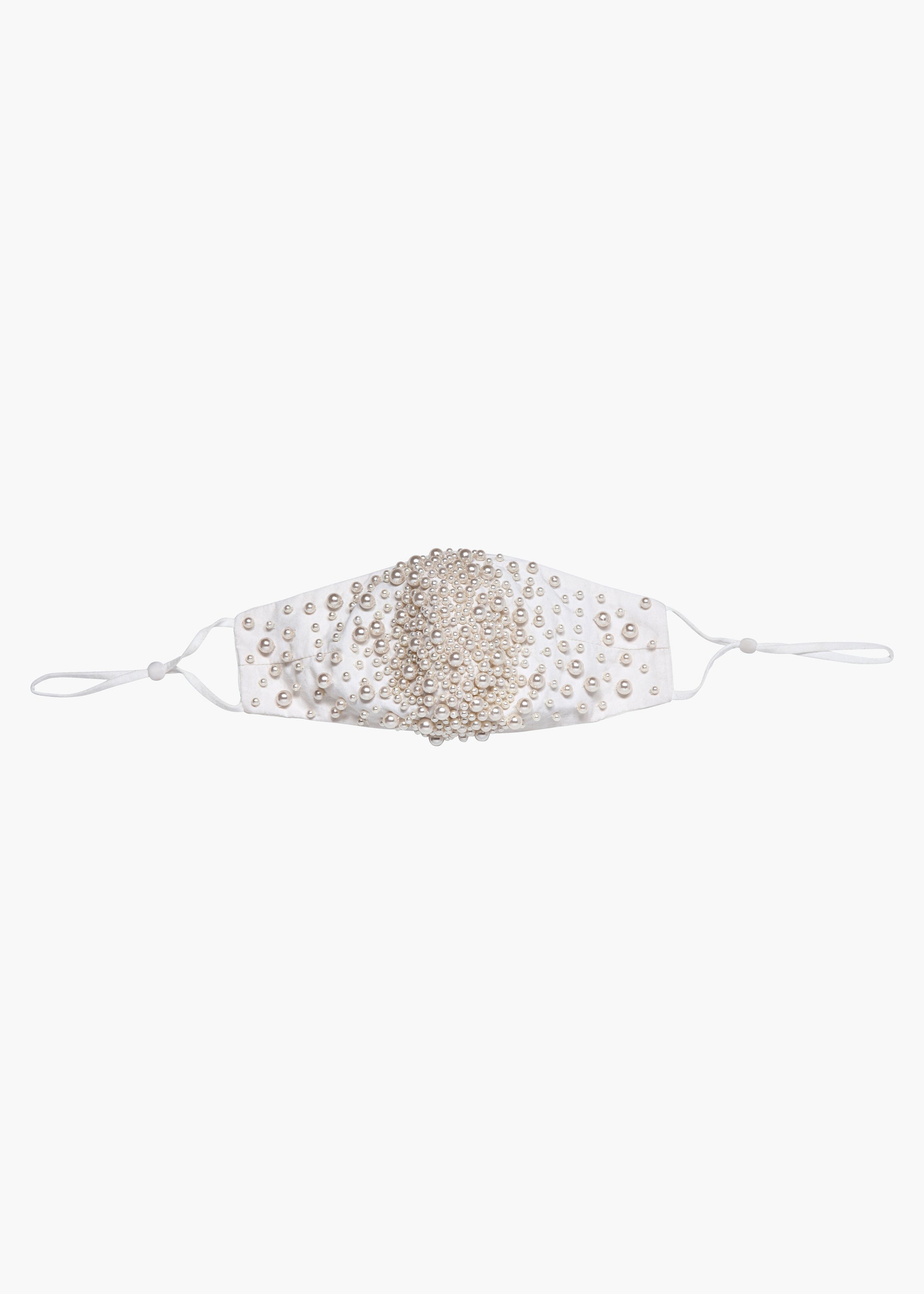 Embroidered Scattered Pearl Mask